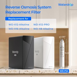 Waterdrop WD-F1A Alkaline Mineral pH+ Filter, Replacement for WD-X8-Alkaline & WD-X12-Alkaline & WD-X12-PRO & WD-X16-Alkaline Reverse Osmosis System, 12-month Lifetime