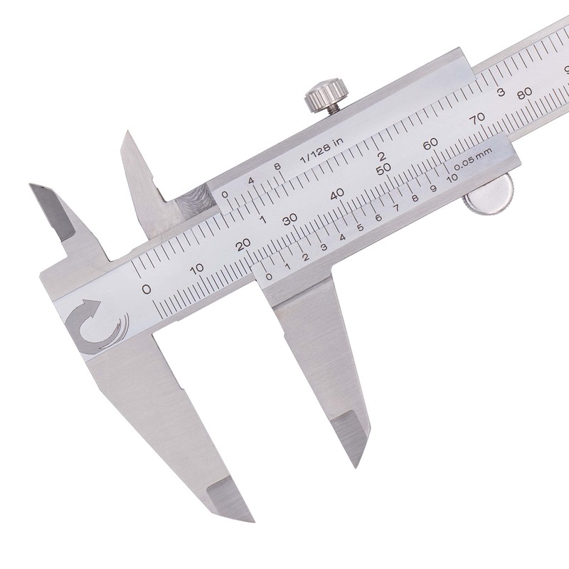 DVLR-0605 - Pinza Vernier de 150 mm (fracción)/métrica, acero inoxidable