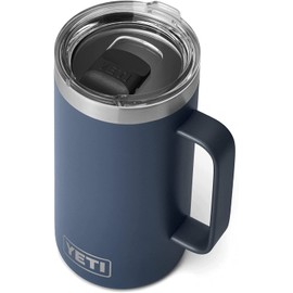 YETI Rambler Jug, Stainless Steel, Navy, 24 oz (710 ml)