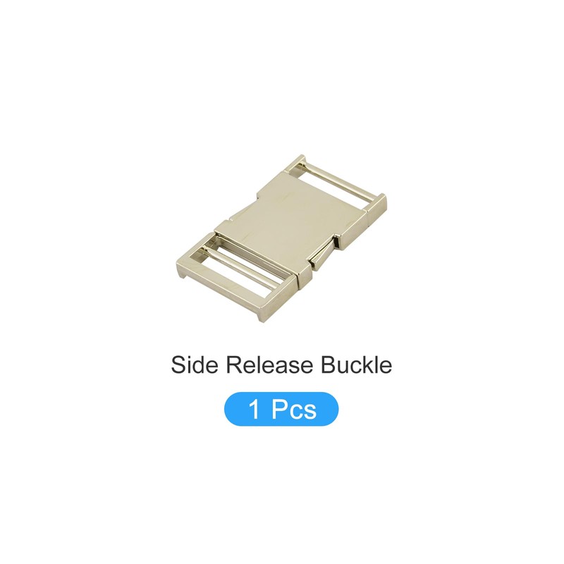 METALLIXITY Side Quick Release Buckle (3.8cm/1.5") 1Pcs, Metal Adjustable Buckles