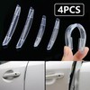 Unbranded 4x Clear Car Door Edge Scratch Anti-collision Protector Guard