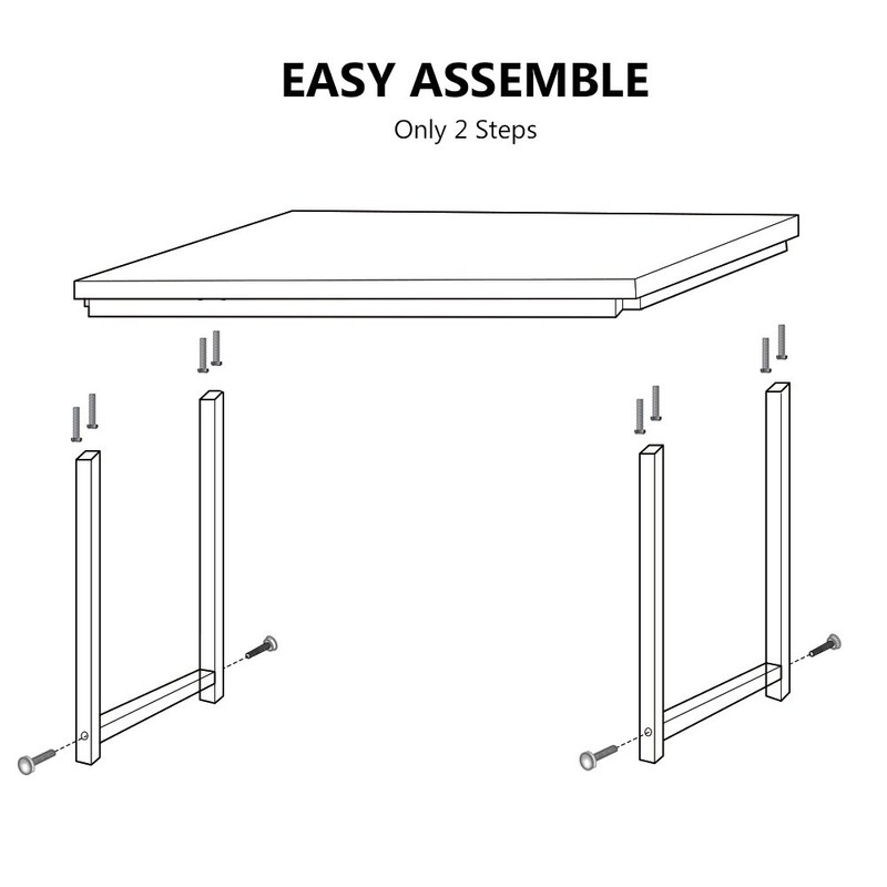 Tribesigns Computer Desk, 63 inch Large Office Desk Computer Table