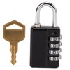 Gym Bag Locker Padlock 4 Digit Combination Zinc Alloy Black