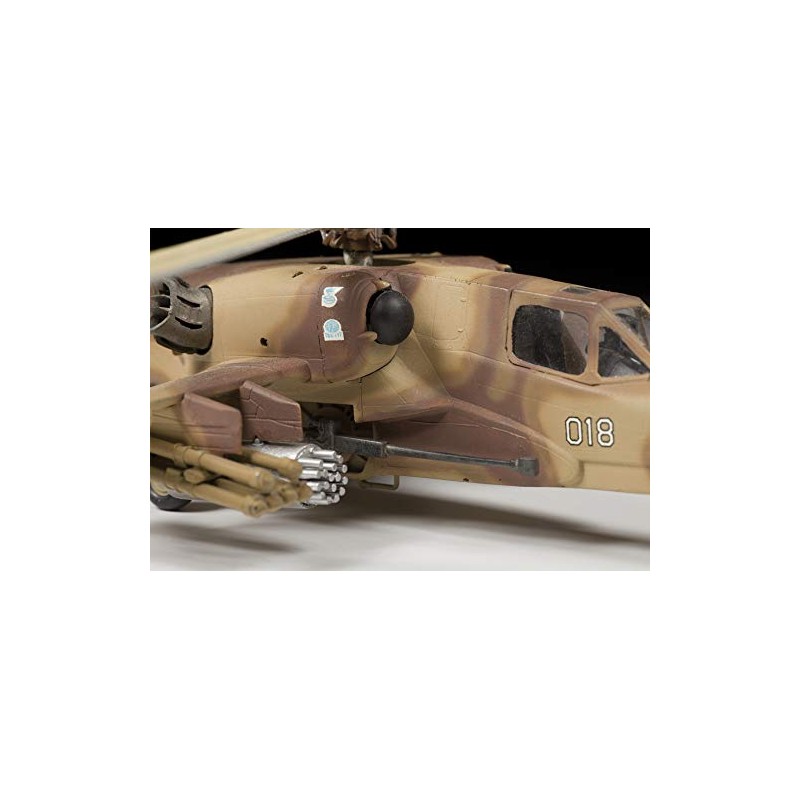 Zvezda 500787216 500787216-1:72 Russ. Attack Helicopter Hokum-Plastikbausatz-Modellbausatz-Zusammenbauen-Bausatz-für Einsteiger-detailliert, Olive