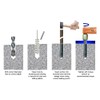 M6 M8 M10 M12 M16 Lipped Drop In Wall Wedge
