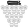 20 Piezas Cubiertas de Cubo de Rueda de Neumático de