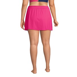 Lands' End Womens Chlorine Resistant Swim Skirt Swim Bottoms Control Hot Pink Plus 26w