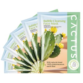 OUPEICHARM Cactus Bubble Face Masks Sheet（6Pack）