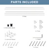 Heavy Duty Double Curtain Rods with Cylindrical Cap Finials -