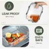 KOMUEE 10 Packs 30 oz Glass Meal Prep Containers,Glass Food