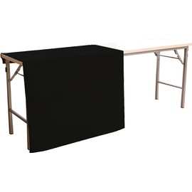 のれん工房 Flame-retardant Tablecloth Solid Color Comiket Event Exhibition Briefing 125cm×90cm Half Half Comic Market Table Cover Commercial Use Half Size Total 14 Colors Black 27128