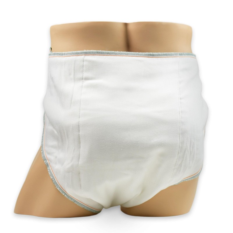 LeakMaster Adult Contoured Cloth Diaper with Nighttime Insert - X-Large