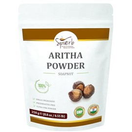 Spierb Aritha/Reetha Powder for Hair (250 g) | Pure Soap Nuts Powder Shampoo | Natural Ayurvedic Hair Cleanser – Gentle Alternative to Chemical Shampoos & Conditioners