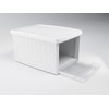 Stefanplast "Elegance Storage Box with Lid, White, 19 x 29