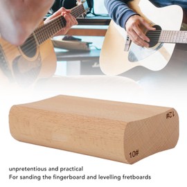 Wooden Radius Sanding Block Luthier Tool Sanding Radius Blocks for Guitar Fretboard Fretboard Fret Leveling (10 and 12 Inch)