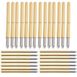 100pcs P125‑B Test Probe 2.02mm/0.08in Spring Test Detection Probe Pins Brass Pogo Pins Test Probes/Leads