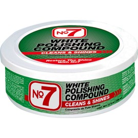 No.7 White Polishing Compound - Case of 12 x 10 Fl Oz - Cleans and Shines - Removes Heavy Traffic Film, Stains, Light Scratches and Weathered Paint
