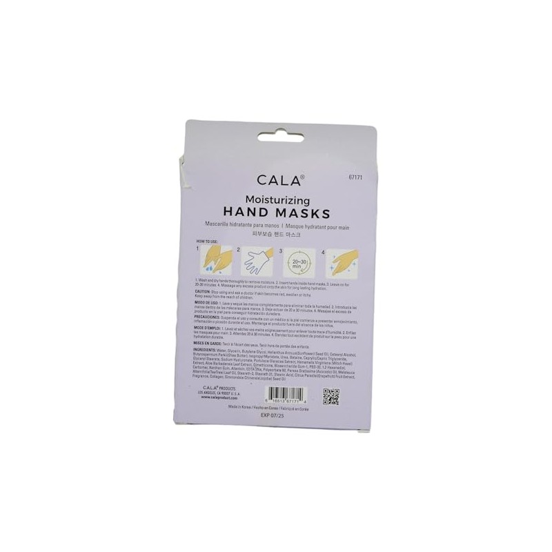 CALA - Mascarillas hidratantes para manos (3 unidades)