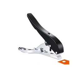 Hole Punch, Single Hole Punch, Single Hole Punch, Heavy Duty Hole Punch, Single Paper Punch, Portable Metal Pliers for Punching PVC Card and Paper for Plastic Cardboard (8mm)