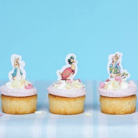 Luck and Luck Peter Rabbit Party Picks Canape Flags x 24 Peter Jemima Birthday Party