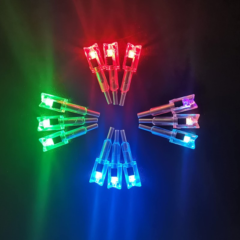 DEEPOWER Crossbow Lighted Nock with ON/Off Switch 4 Pack with