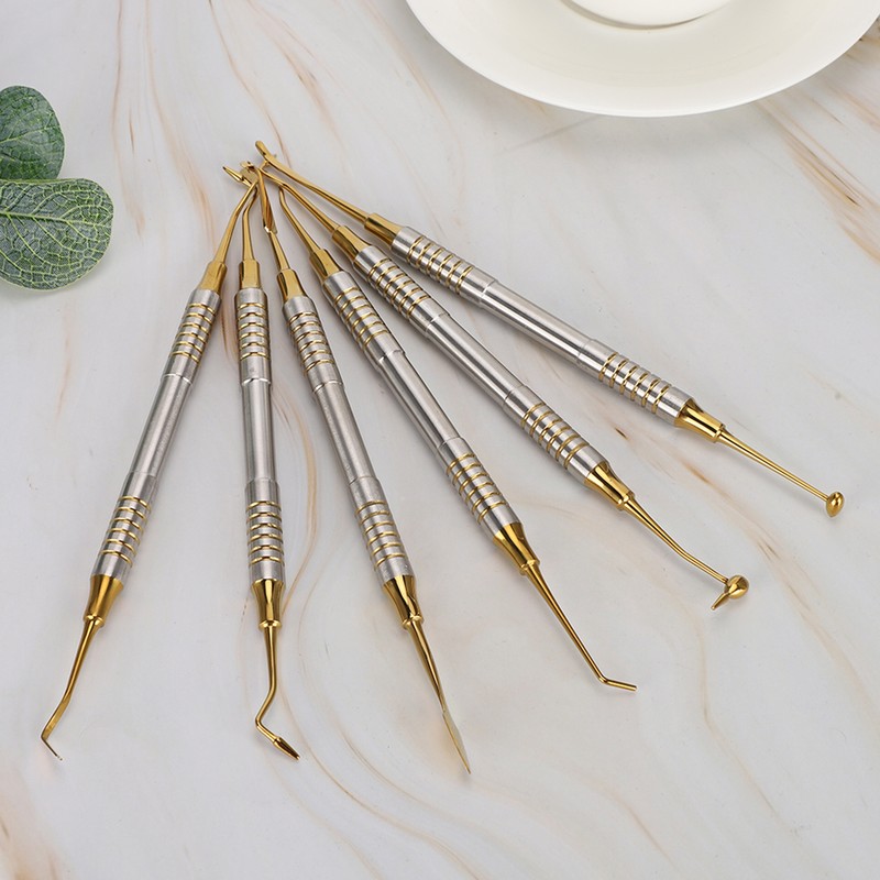 6pcs Dental Composite Resin Filling Spatula Dental Instrument Accessory