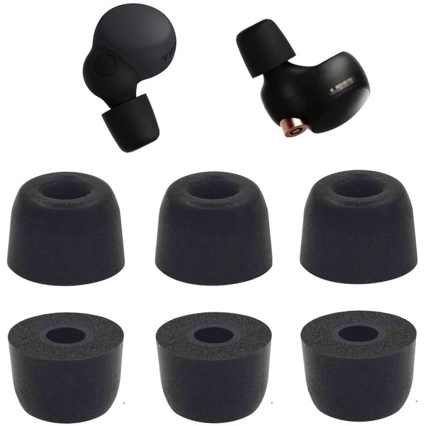 A-Pcas Memory Foam Eartips for Sony WF-1000XM4, Linkbuds S, WF-C700,
