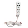 Adapter Power Strip,Europe, Switzerland, Brazil,Germany to US (White 6 FET)