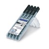 Staedtler Staedtler 31-9WP4GS Lumocolor permanent SFMB Folienstift 4 Stück schwarz