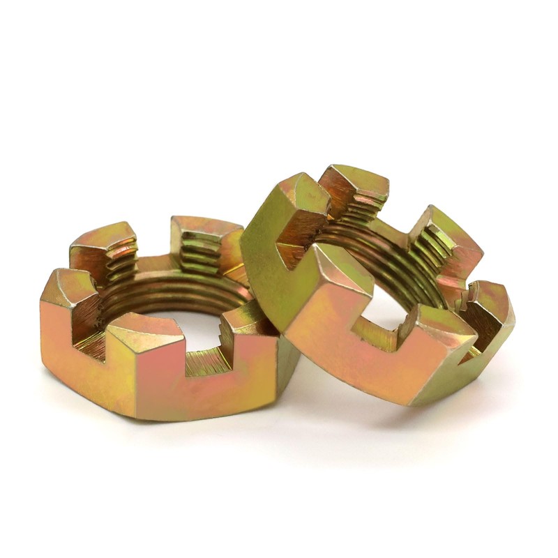 2 Sets Trailer Nut Kit for 1" Shaft Spindle, Includes