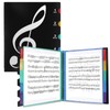 Music Folder for Sheet Music A4, Choir Folder, Black, 40