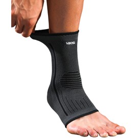 Kuzimua 2 Pack Ankle Support Brace for Plantar Fasciitis, Sprained Ankle, Achilles Tendonitis, Ligament Damage, Sports, Foot Support Socks for Men and Women (2x Black, M)