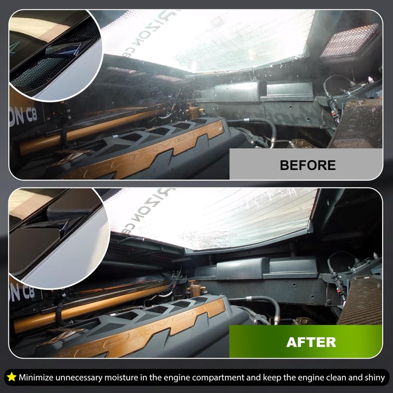 Sporacingrts Engine Bay Vent Covers Compatible with Corvette C8 2020-2025