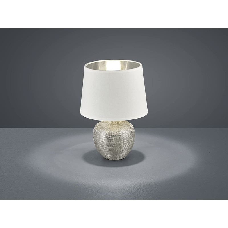 Reality Leuchten Ceramic Table Lamp with Fabric Shade