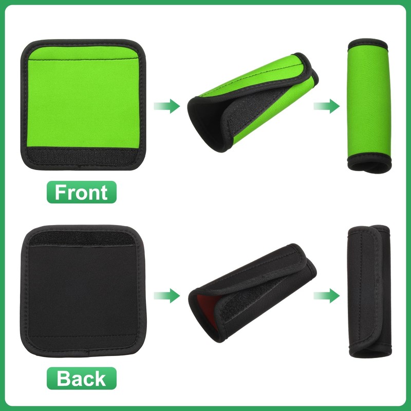 QUARKZMAN 3 Pieces Suitcase Handle Wrap, Neoprene Handbag Handle Cover