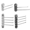 Meiliyizu Towel Rack with Suction Cup, 2 Rails, Silver, Stainless