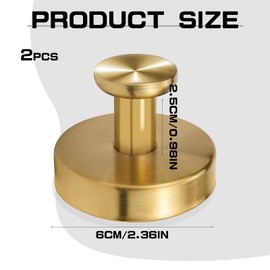 UPIQNG 2 Packs Suction Cup Hooks,Stainless Steel Suction Cup Hooks Towel Hooks Coat Hooks Wall Hook Shower Hooks Suction Hooks Vacuum Suction Cup Shower Holder for Bathroom Kitchen (Gold)