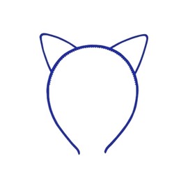 Jinshining 2 Pcs Blue Simple Comfortable Plastic Cat Ears Headband Women's Headbands Hair Accessories，Women's and Girl Fashion Headbands