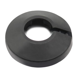 MroMax Fit 3/4 inch Outer Diameter Flange Water Pipe Cover Decoration Black Pipe Cover Radiator PP Plastic 20mm/0.79" Escutcheon Pipe Collar for Wall Pipe Tube Decoration 1Pc ﻿