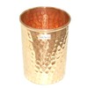Indian Drinking Cups Pure Copper Hammered Tumbler Drinkware Accessory, Set