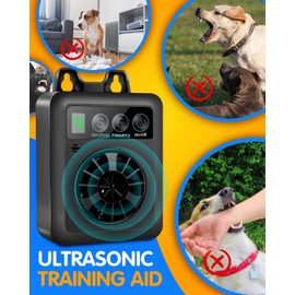 Anti Barking Device for Dogs - Rechargeable Ultrasonic Bark Control with 4 Modes, 50FT Effective Range - Stop Neighbor Dog Barking Deterrent, Safe Indoor/Outdoor Use