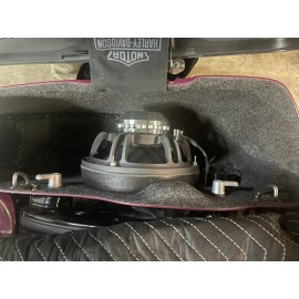 SPL Bagger Audio 10" Harley Saddlebag MID-MOUNT Speaker Ring Adapters w/CLOTH 2014-2023