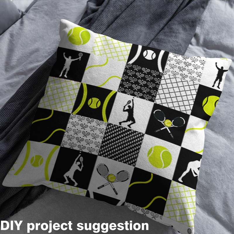 Homemissing Children's Tennis Patchwork Fabric Sports Game Fabric 92 x