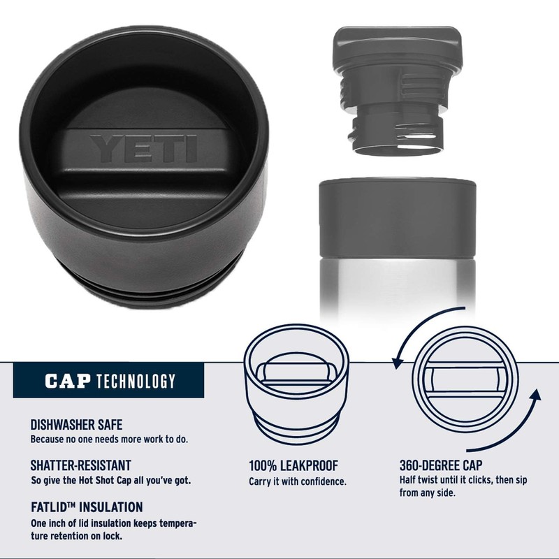 Yeti Rambler 18 Oz Hotshot Bottle White