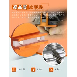 Chelhead 2 Ton Aluminum Jack Pad with Car Protection Pad Built-in Magnetic Magnet Adapter Floor Jack Compatible with Most Vehicles Orange 2 Pack