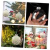 RORPOIR 36pcs Transparent Hollow Christmas Flat Ball DIY Fillable Christmas