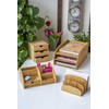 OSCO Bamboo Desk Organiser | 6 Compartments | 1 Drawer