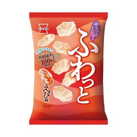 Iwatsuka Fuwatto Yawaraka Ebi Rice Cracker Shrimp Flavor Soft & Fluffy Texture Senbei Snack 45g (Pack of 10), MADE IN JAPAN, Limited Stock