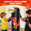 QPAU Inflatable Punching Bag, 48 Inch Stable Inflatable Boxing Bag