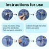 Icyowls Pack of 10 Waist Extender Button, Waist Extender Elastic